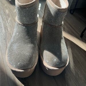 Sparkling Rhinestone Boots
